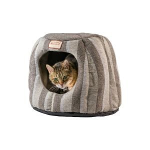 Armarkat Striped Cave Shape Cat Bed